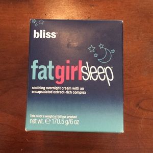 Bliss Fat Girl Sleep Overnight Toning Cream